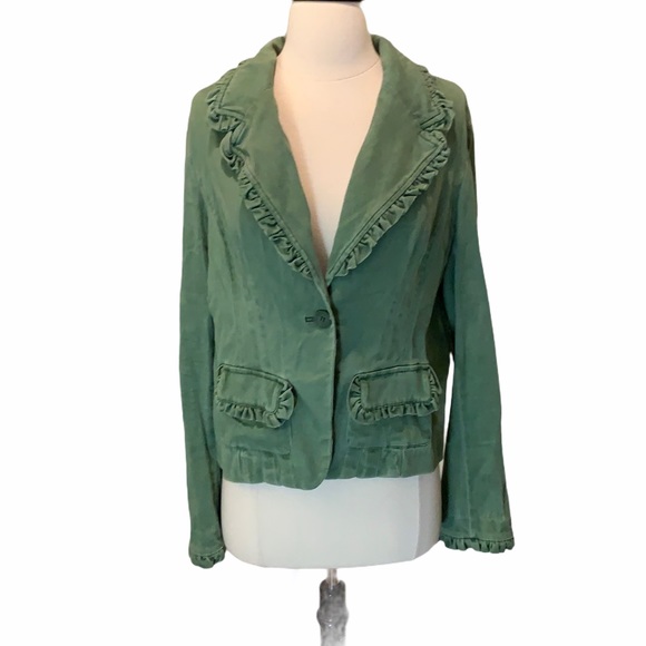 INC International Concepts Jackets & Blazers - INC Green Blazer Jacket